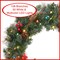 Casafield Pre-Lit Artificial Christmas Wreath for Front Door, Window or Mantel, Green Fir with White Lights and Pinecones Indoor/Outdoor Holiday Decor, 24 Inches